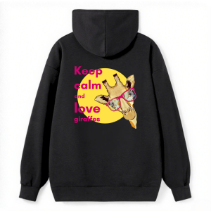 Giraffe Keep Calm Graphic Classic Hoodie