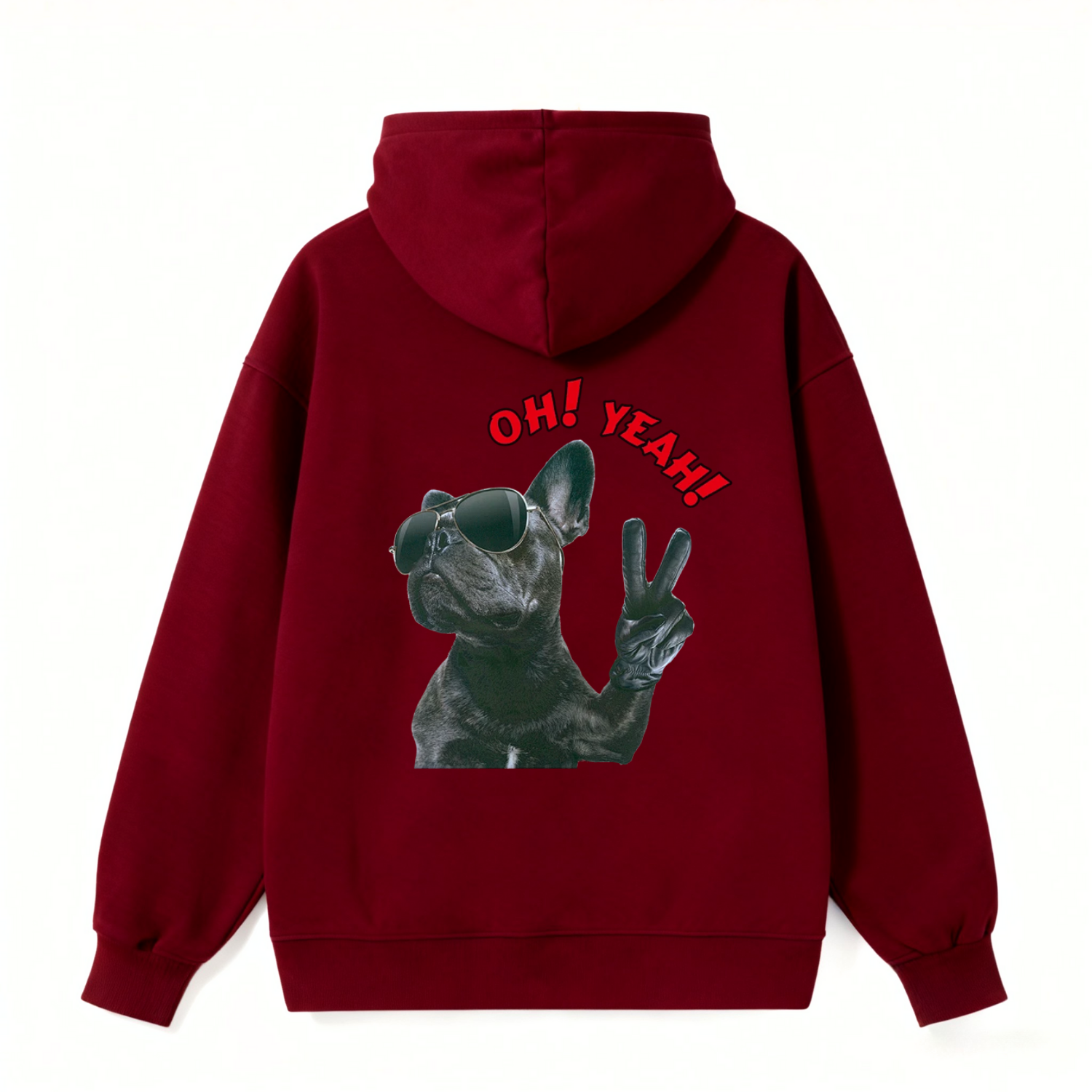 French Bulldog Oh Yeah Classic Hoodie - Image 4